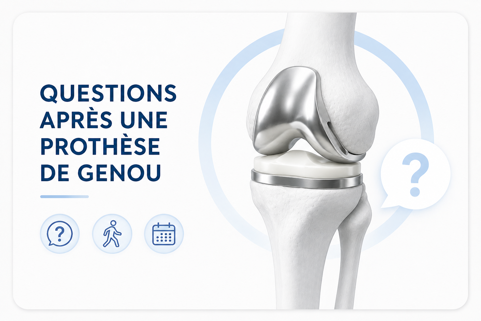 Questions après une prothèse de genou