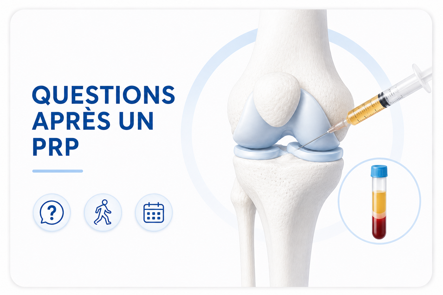Questions après une infiltration de PRP